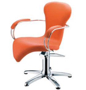 Radna frizerska stolica oranz